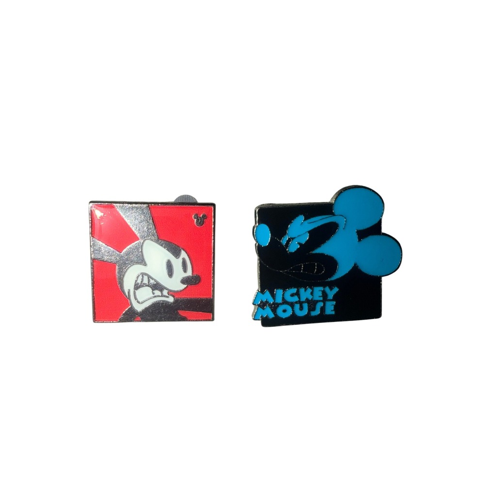 Disney Pin Lot Oswald Lucky Rabbit Mickey Mouse Angry Expressions